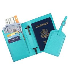 DC001 OEM Custom Logo High Quality Passport Wallet PU Travel Credit Card New Fashion Passport Holder Wallet