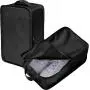 Gelory Custom Logo Portable Business Trip Travel Shoe Bag Waterproof Shoe Packing Cubes with Handle Holds 2 Pair of Shoes