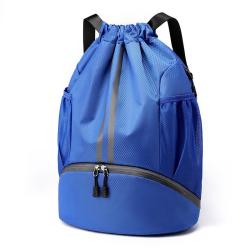 LX044 Personalized Drawstring Backpack Waterproof Folding Sport Beach Gym Bag Men Women Backpack for Basketball Soccer Mountain