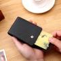 ZX097 New Personality Business Card Set Card Case Clip Credit PU leather Thin Case Small Wallet Business Card Holder Case