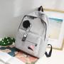 Hot selling student backpack canvas shoulder bag large capacity travel schoolbag men's and women's bags