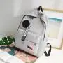 Hot selling student backpack canvas shoulder bag large capacity travel schoolbag men's and women's bags