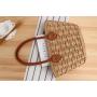 ZR781 Beach Bag Handbag Women Fashion Handmade Half-Round Rattan Woven Straw Summer Messenger Crossbody Bag Girls Lady Straw Bag