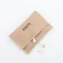 Custom Logo Printed Envelope Cotton Gift Pouch FaceMask Packaging Bag