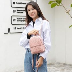 Women's New Design Cheap Pu Leather Printed Small Backpack 2023 Trendy Crossbody Bag Girls Backpacks Wholesale Custom