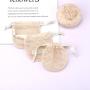 Custom Logo Printing Cotton Mesh Drawstring Bag For Soap Small Cosmetic Mesh Soap Pouch