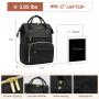 LOVEVOOK 17in luxury design backpack custom logo women's waterproof casual laptop backpacks school new PU vegan leather backpack