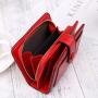 Good Quality short Women's PU Leather Wallet Credit Card Holder Zipper Purse wallets for women 2023 coin purse ladies red wallet carteras para mujer