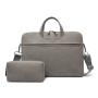 Waterproof Laptop Bag PU Matte Laptop Bag Plush Shockproof One Shoulder Laptop Bag 14/15.6-Inch Briefcase