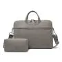 Waterproof Laptop Bag PU Matte Laptop Bag Plush Shockproof One Shoulder Laptop Bag 14/15.6-Inch Briefcase