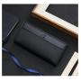 ZR556 Men Long Wallet Card Holder Positions Case Frosting Purse Retro Money Clip Billfold Dollars PU Open Wallet High Quality
