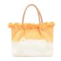 Fashion Contrast Color Handbag Tote Bag Large Capacity Woven Para Mujeres Bolso Bolsas Embroidered Canvas Women Handbags