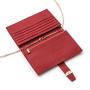 Unique Fashion Wholesale Luxury Lock Red Womens Wallets Small Vegan Purses Custom Logo Ladies Chain Crossbody Wallets Bags