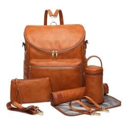 2024 Multi-functional Baby Diaper Backpack For Mother Bag Set With Hook Straps