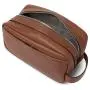Fashion pu leather cosmetic bag men travel mackeup bag leather men cosmetic pouch bag