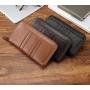 RFID Durable Man Long Wallet Slim leather wallet for men credit card holder multi-function money clip wallet zipper around