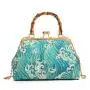 ZWY342 New Chinese Style Auspicious Cloud Ladies Evening Bag Bamboo Handle Embroidered Clutch Bag Banquet Classic Shoulder Bag