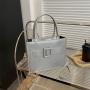 2023 New Fashion High Capacity Shoulder Bag Women's Solid Color Crossbody Bag PU Leather Thread Crossbody Bags For Women