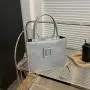 2023 New Fashion High Capacity Shoulder Bag Women's Solid Color Crossbody Bag PU Leather Thread Crossbody Bags For Women