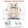 LOVEVOOK OEM Fashion Anti-Theft Travel Backpacks with USB Port Casual Daypack for Work Computer Laptop Backpack for Women Men