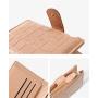HR071 Women's PU Leather Wallet Clip Fashion Versatile Short Square Zipper Purse Mini Ins Student Sweet Two Fold Women's Handbag
