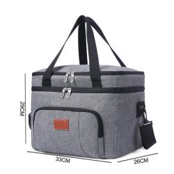 Adult Fitness Lunch Box Insulated Lunch Bag Large Cooler Tote Bag for Men Women Double Deck Cooler Bag