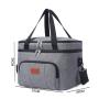Adult Fitness Lunch Box Insulated Lunch Bag Large Cooler Tote Bag for Men Women Double Deck Cooler Bag