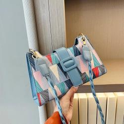 2024 New Popular Design PU Leather Bags Women Ladies Messenger Crossbody Bag with Western Style One Shoulder Small Square Bag