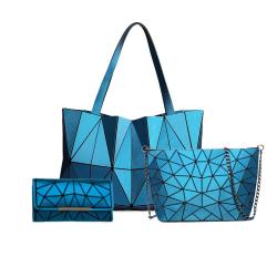 LOVEVOOK Brands geometric Purses and Handbags Set Ladies Geometric Bag 3 pieces Women geometric Hand bags