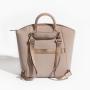 custom large capacity travel pu leather diaper bag waterproof mummy baby diaper bag backpack