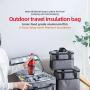 Large Leakproof Lunch Tote Cooler Work Picnic Custom Logo Grey Color Shoulder Insulated Lunch Bag for Men Women