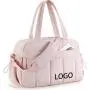 Wholesale Custom Logo Pink Color Puffer Duffel Bag Travel Tote For Daily Commute Crossbody Bag Quilted Duffle Bag
