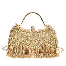 ZWY336 Luxury Rhinestone Ladies Evening Bag Banquet Party Tassel Clutch Bag Wholesale Acrylic Diamond Crossbody Shoulder Bag