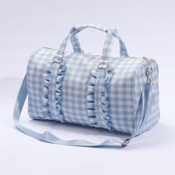 New Trends Hot Sale Designer Large Capacity Portable Ruffle Custom Duffle Bags Sports Duffel Bags Traveling Sports Bag