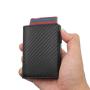 Wholesale Pu Leather Metal Business Card Holder Aluminum Leather Card Holder Wallet