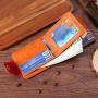 Short wallet men's new brand personality money clip men's bifold buckle multi-card position pu leather wallet purse