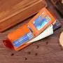 Short wallet men's new brand personality money clip men's bifold buckle multi-card position pu leather wallet purse
