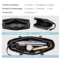LOVEVOOK Shoulder Bags Female Crossbody Bags Famale Purse and Clutch Women Handbag Large Laptop Bags Set for Office Ladies