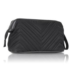High Capacity Leather Makeup Travel Case Brush Organizer Bag Leather Travel Toiletry Cosmetic Bag