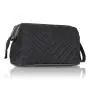High Capacity Leather Makeup Travel Case Brush Organizer Bag Leather Travel Toiletry Cosmetic Bag