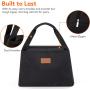 Gelory Portable Lunch Bag Reusable Polyester Insulated Lunch Tote Bag For School Office Work Travel