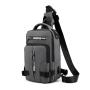 GELORY Customized Waist Sling Bag Multipurpose Waterproof Nylon Large Capacity USB Fitness Chest Bag Fanny Pack For Men Sport