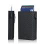 Newest RFID Pop Up Wallet Male RFID Blocking Pu Leather Popup Credit Card Holder Minimalist Auto Eject Smart Card Holder