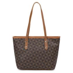 2024 Vintage Fashionable Women's Handbag Large Capacity Tote Bag with Single Handle and Chain Decoration Portable Mommy Bag