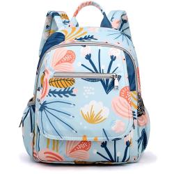 ZR467 New Mother Backpack Portable Travel Nylon Mommy Bag Bottle Diaper Multi-compartment Bottle Diaper Mother And Baby Bag