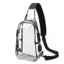 HR115 Men's New With USB Charge Chest Bag Fashion PVC Transparent Waterproof Shoulder Bag Technology Fashion Trend Crossbody Bag
