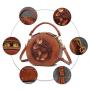 2024 Custom Genuine Leather Round Bags Handbags For Women Luxury Animal Purses