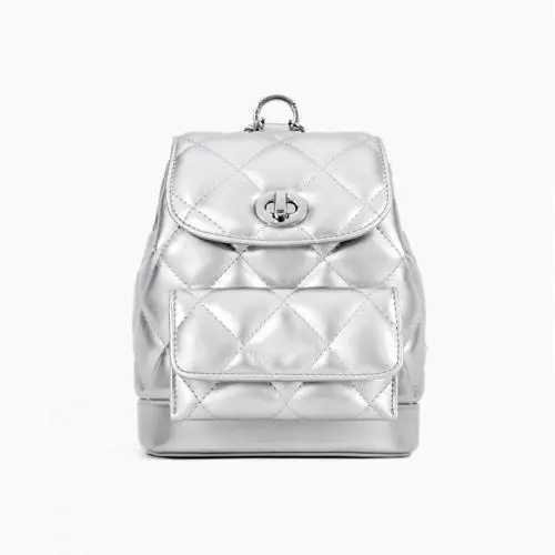 Factory Wholesale Women Handbags Luxury Vegan Leather Quilted School Bag Fashion 2024 Custom Embroidery Backpack For Women