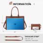LOVEVOOK 2024 Hot Sale Vintage Leather Computer Bag Business Handbag Large Capacity Laptop Tote Work Bags Laptop Bag for Women