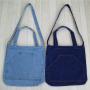 New Women's Denim Diagonal Canvas Bag Multi-Use College Student Make-Up Bag with Waterproof Feature Fashion Style
